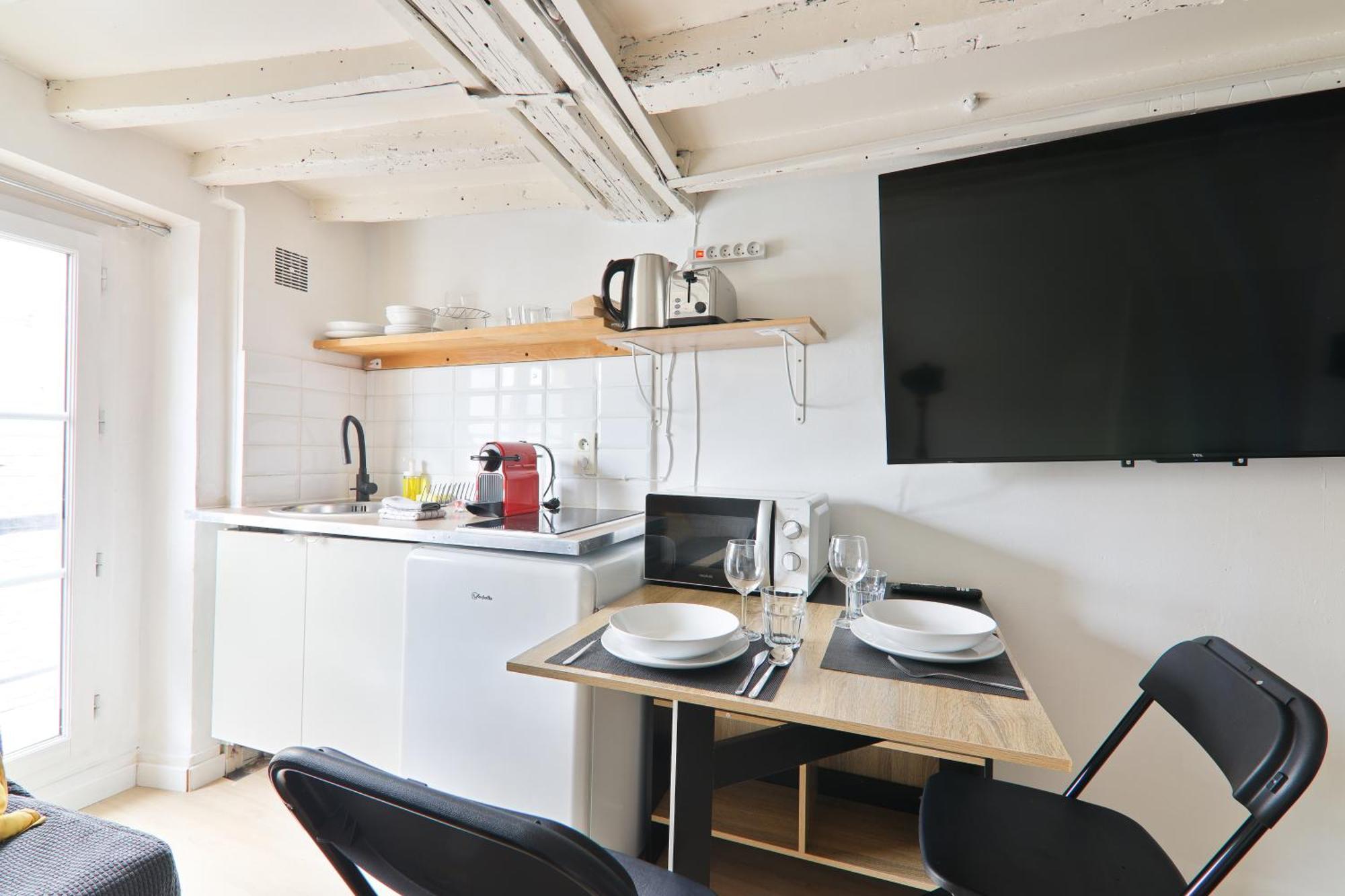 Studio Appartement Quartier Saint-Michel Notre-Dame 3 Free Netflix Parijs Buitenkant foto